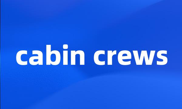 cabin crews