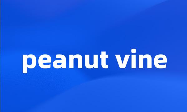 peanut vine