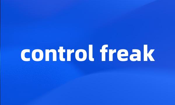 control freak