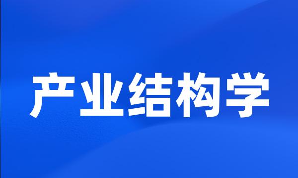 产业结构学