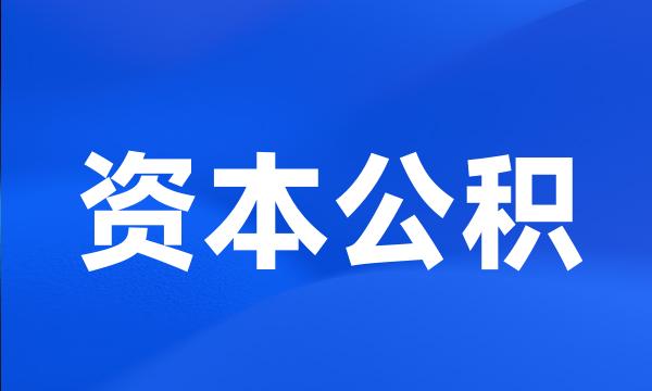 资本公积