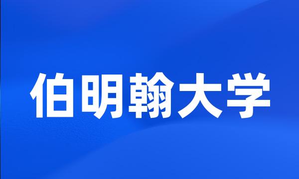 伯明翰大学