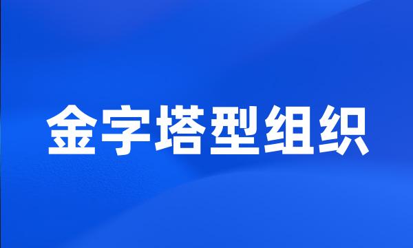 金字塔型组织