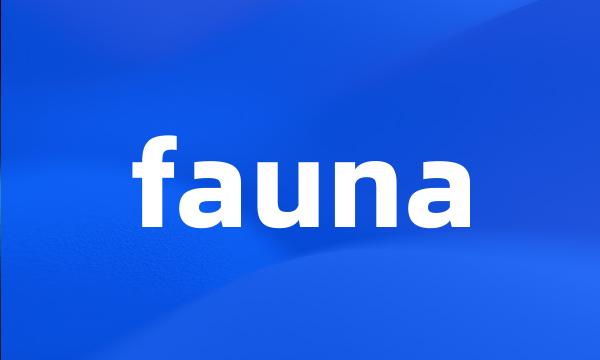 fauna