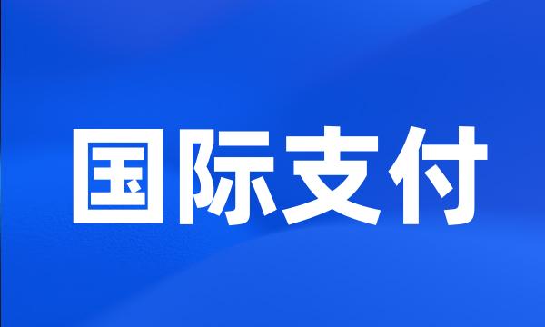 国际支付