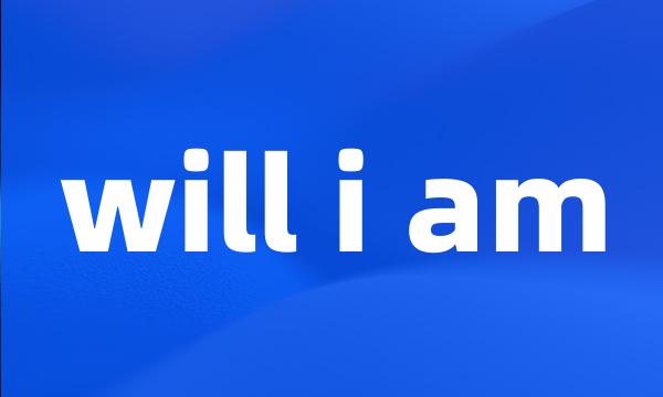 will i am