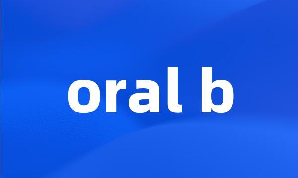 oral b