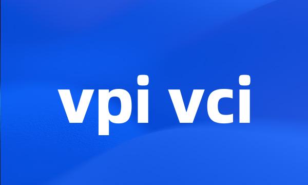 vpi vci