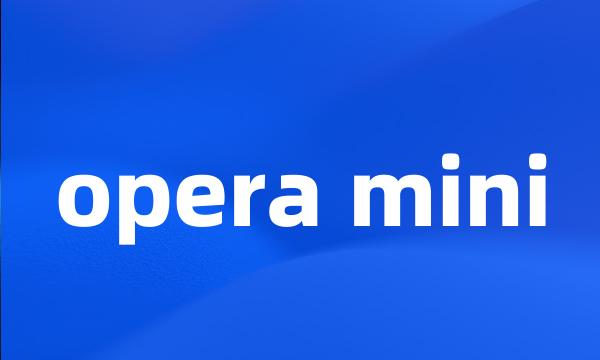 opera mini