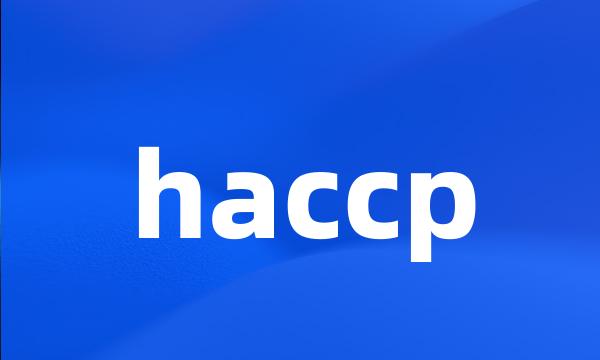 haccp