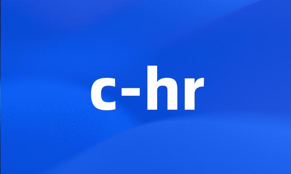 c-hr