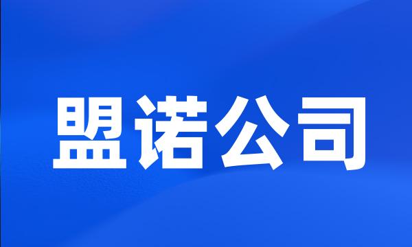 盟诺公司