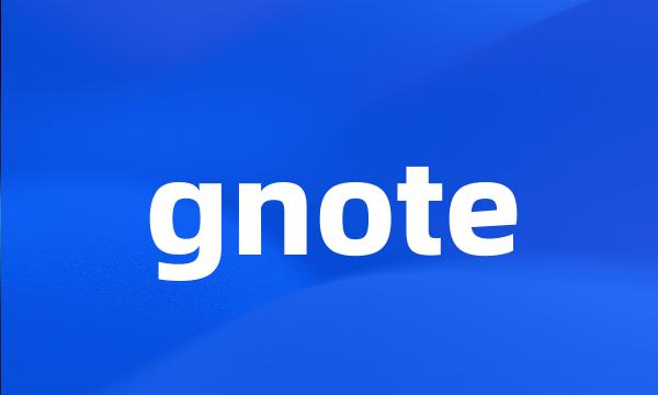 gnote