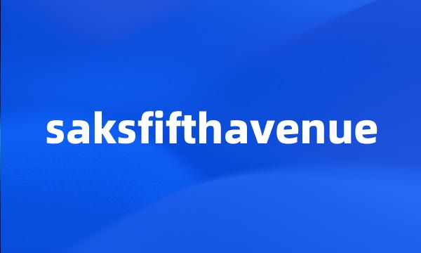 saksfifthavenue