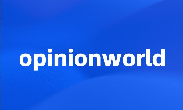 opinionworld