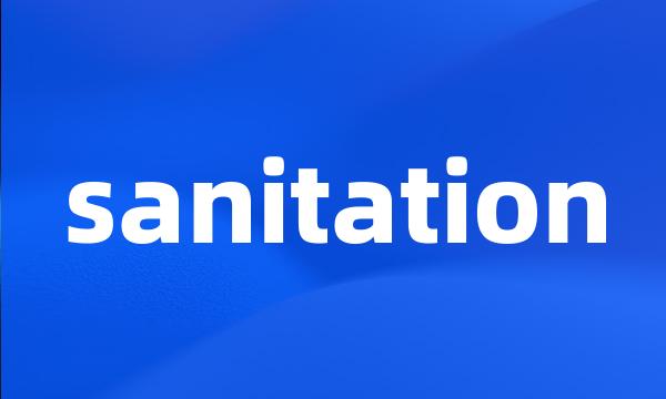 sanitation