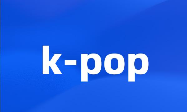 k-pop