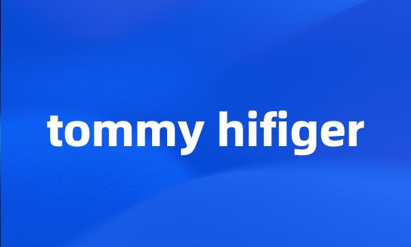 tommy hifiger