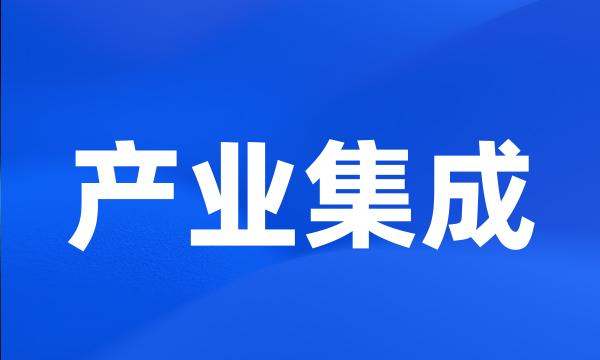 产业集成