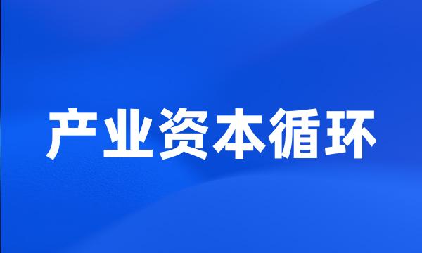 产业资本循环