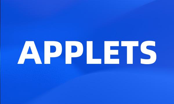 APPLETS