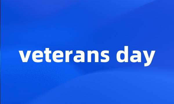 veterans day