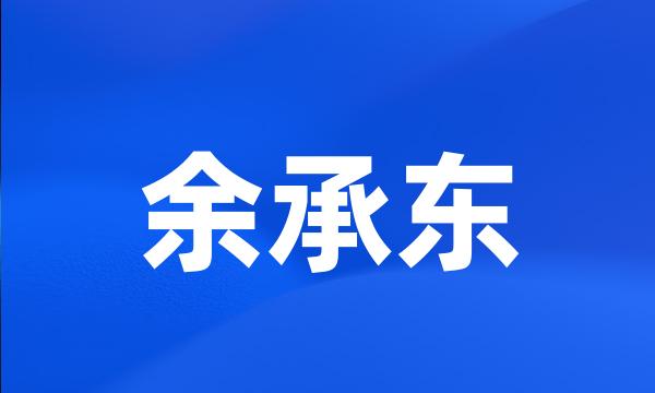 余承东