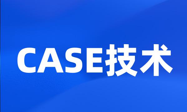 CASE技术