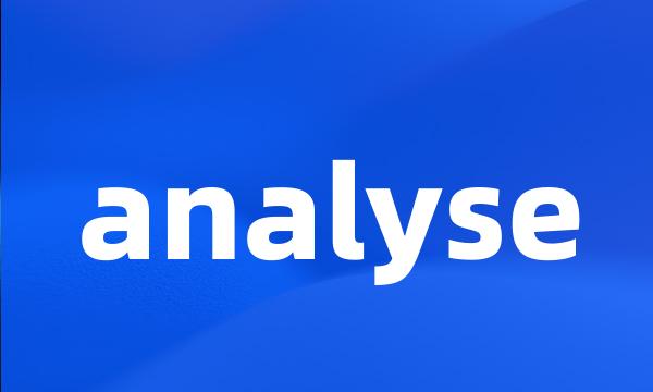 analyse