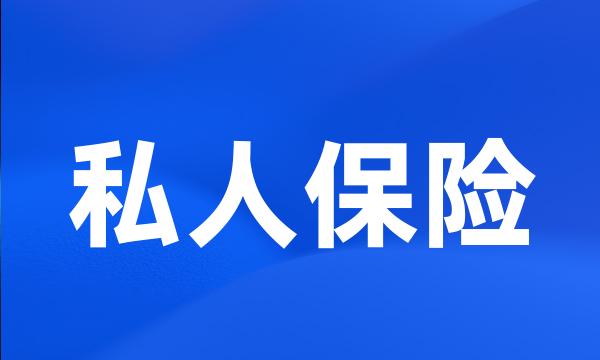 私人保险