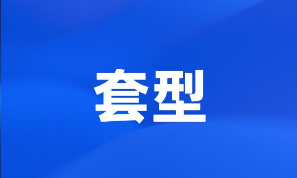 套型