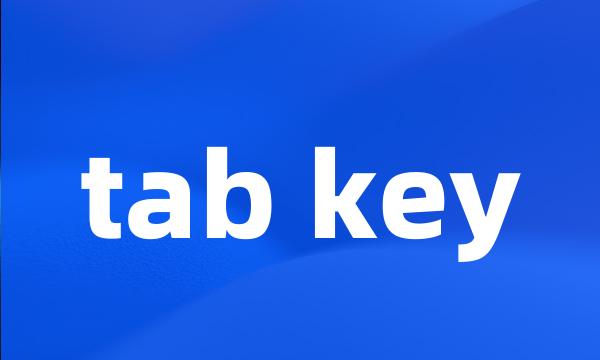 tab key