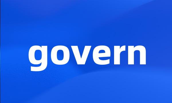 govern