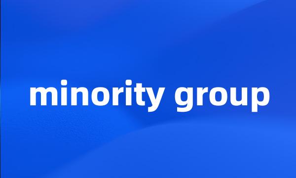 minority group