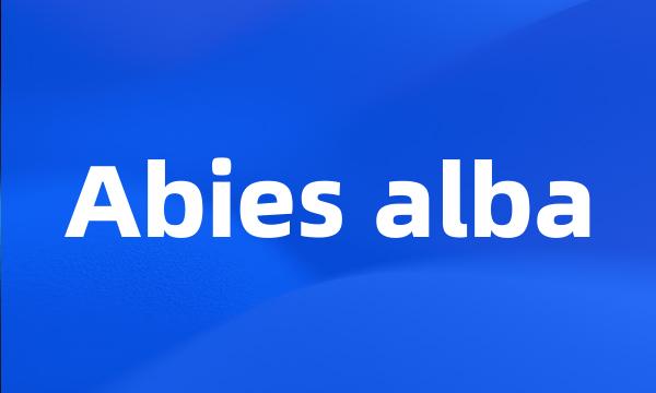 Abies alba