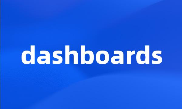 dashboards