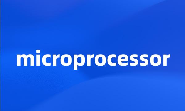 microprocessor