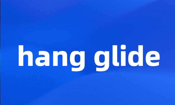 hang glide