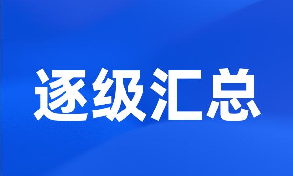 逐级汇总