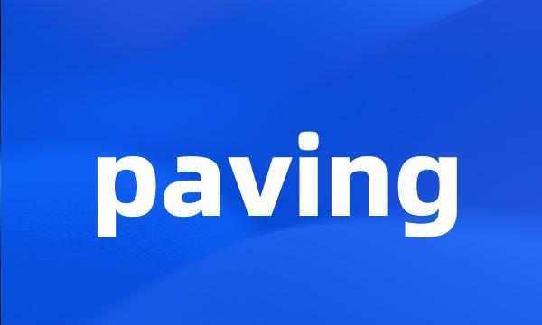 paving