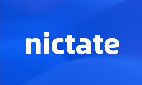 nictate