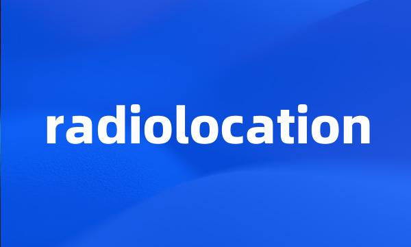 radiolocation