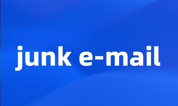 junk e-mail