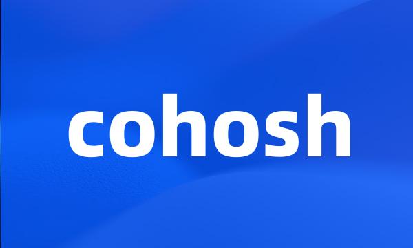 cohosh