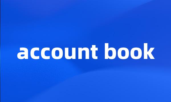 account book