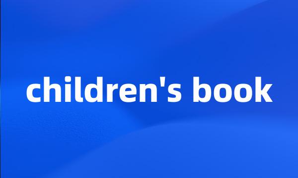 children's book