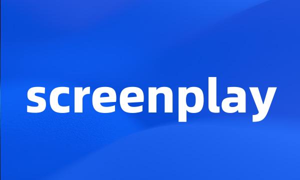 screenplay