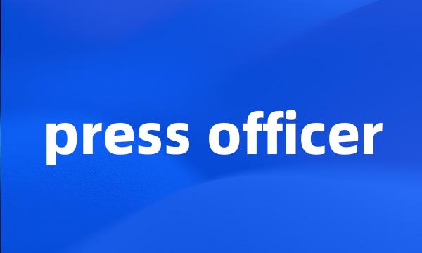 press officer