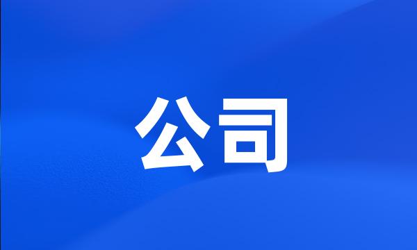 公司