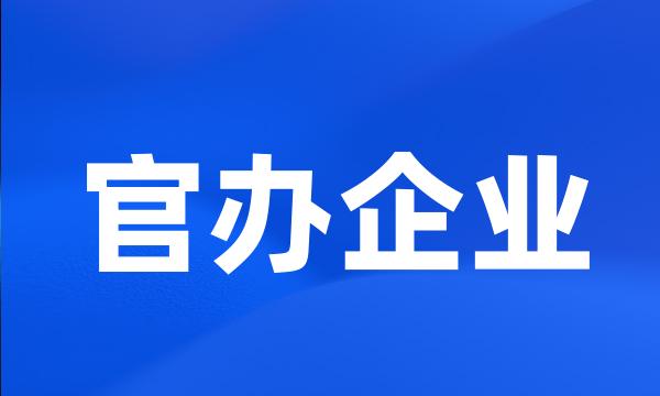 官办企业